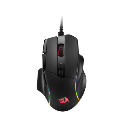 Redragon m925 wired gaming mouse 24,000 max dpi optical gaming mouse with 10 programmable buttons ergonomic natural