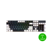 Jedel Full Size 104 Keys Wired Mechanical Keyboard with Blue Switch Metal Surface 8 Lighting Mode Gaming Keyboard - - Fun Touch Shop