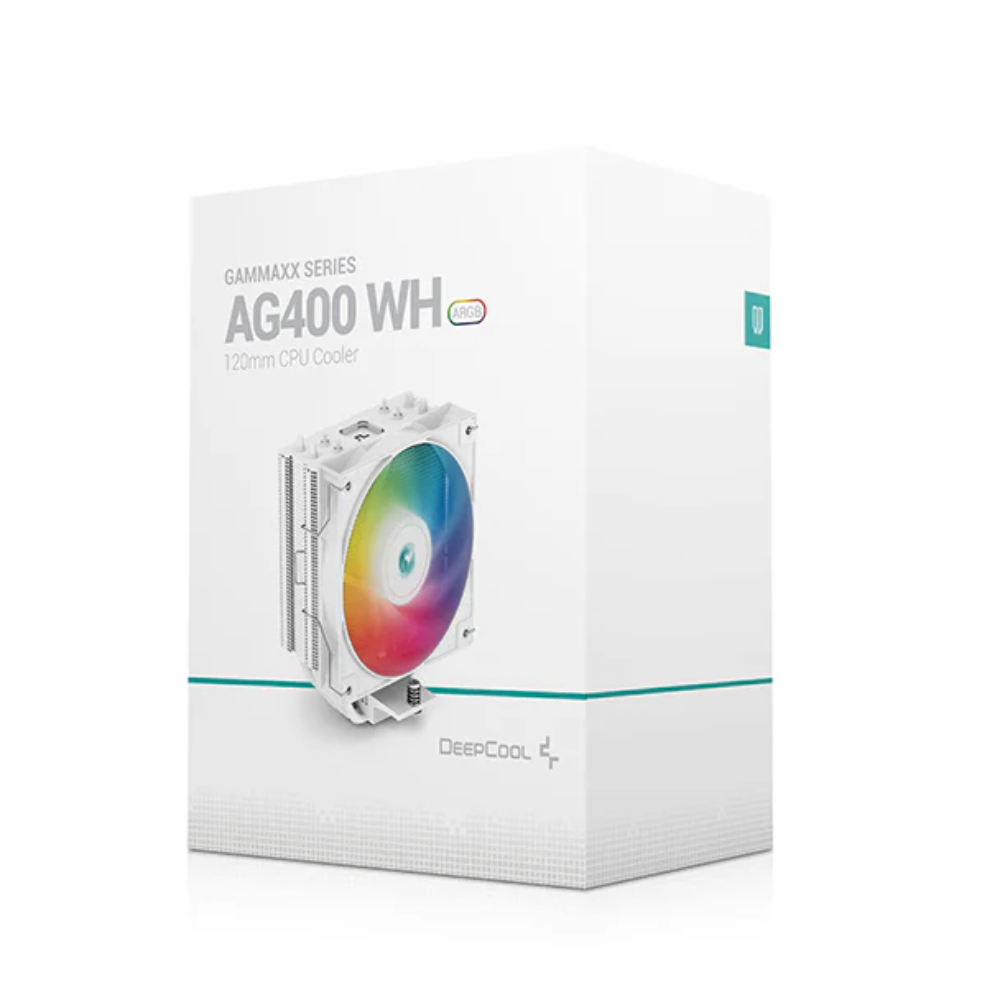 DeepCool AG400 WH ARGB single tower 120mm CPU cooler Coolers & Power Supply 25