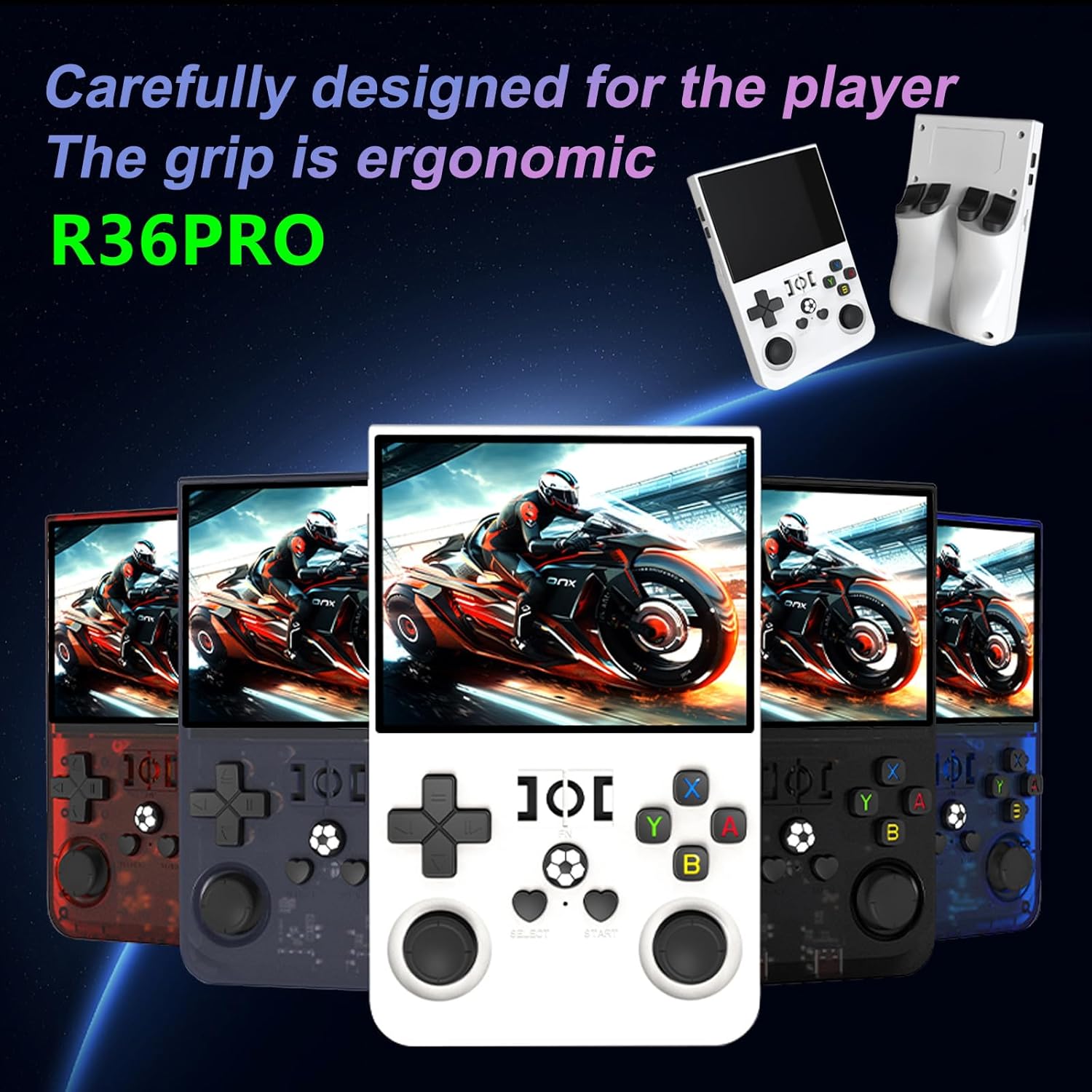 2025 R36 Pro 3.5inch IPS 128GB 18000+ Games Video Handheld Game Players 4000mAh