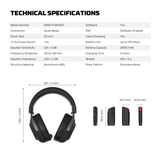 FANTECH Orbita WHG07 2.4G Bluetooth Wireless Gaming Headset 53mm Hi-Fi 7.1 Surround Sound Headphones with Noise Reduction Mic