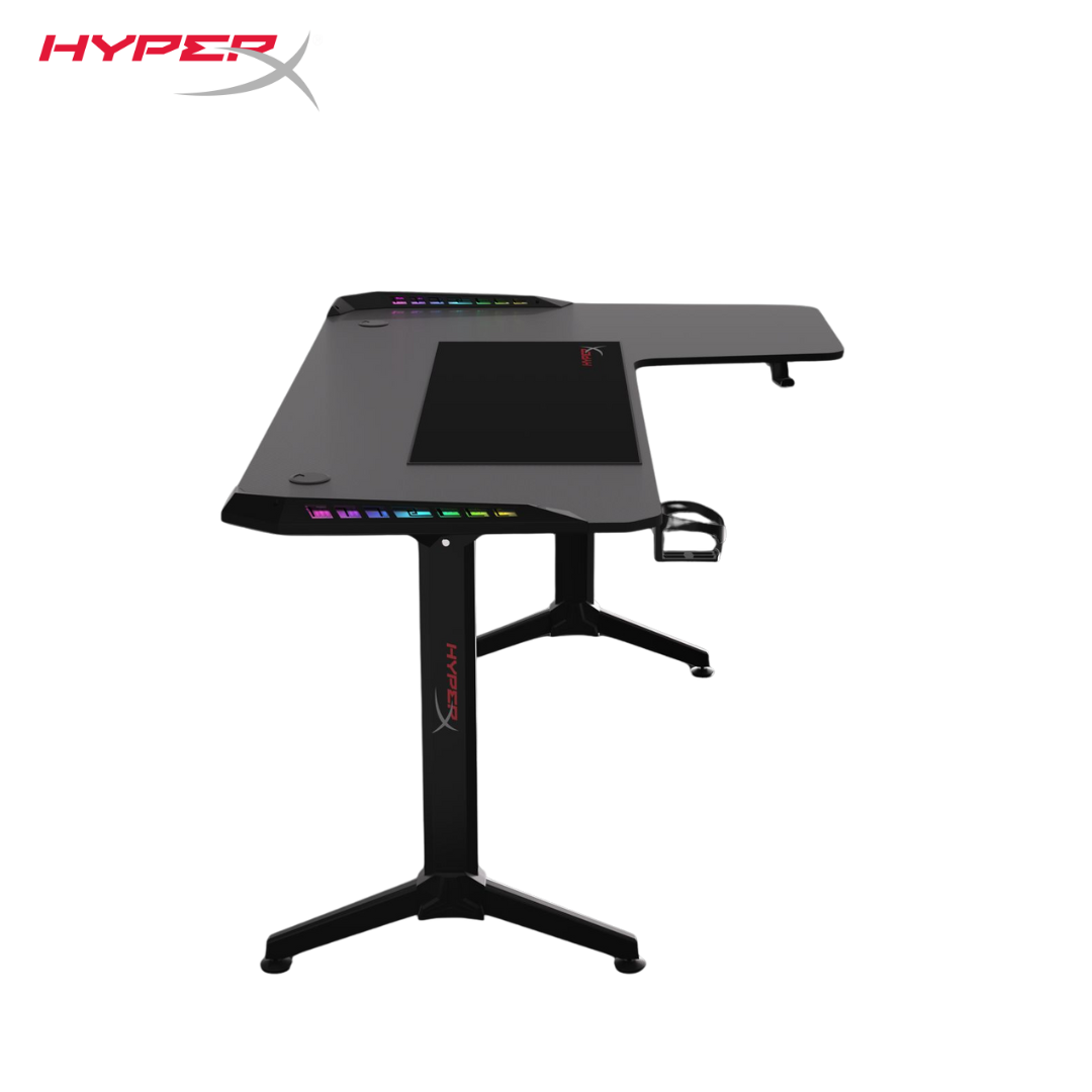 Hyperx Gaming Desk (L) 160*60 cm           ( L : 100cm ) RGB LIGHTING - - Fun Touch Shop
