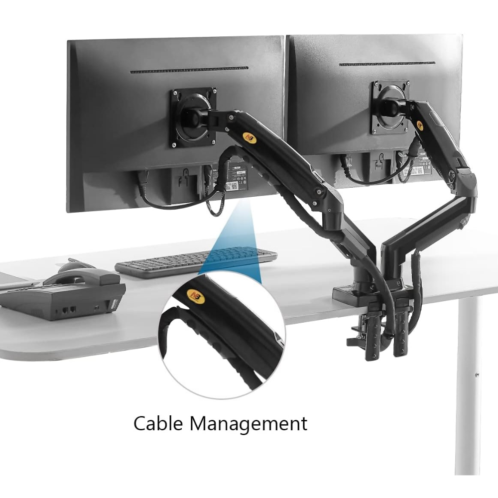 Dual Monitor Desk Stand F160 Tower Case & Monitor 45 JOD