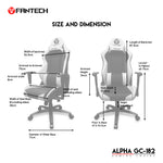 FANTECH ALPHA GC - 182 GAMING CHAIR | White Desk & Chair 140 JOD