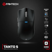 Fantech WG13S Tanto S Wireless Gaming Mouse 8k - - Fun Touch Shop
