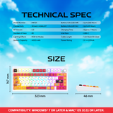 Fantech MK921 MAXFIT8 QMK Mechanical Keyboard  LUFFY