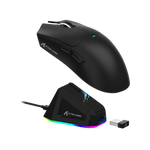 ATTACK SHARK X11 Lightweight Wireless Gaming Mouse with RGB Charging Dock,Tri-Mode-2.4G/USB-C Wired/BT,22K DPI,PAW3311 Optical Sensor,HUYU Switch, 5 programmable Buttons for PC/Mac(Black) - - Fun Touch Shop