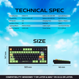 Fantech MK921 MAXFIT8 QMK Mechanical Keyboard Pink