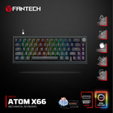 Fantech ATOM X66 MK614 Mechanical Keyboard  - black