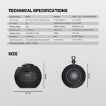 FANTECH BS161 Portable BT Wireless Speaker TWS 4-Way Connectivity TF Card Party Use Hands-Free Call RGB Mini Deep Bass Speakers - Gray - - Fun Touch Shop