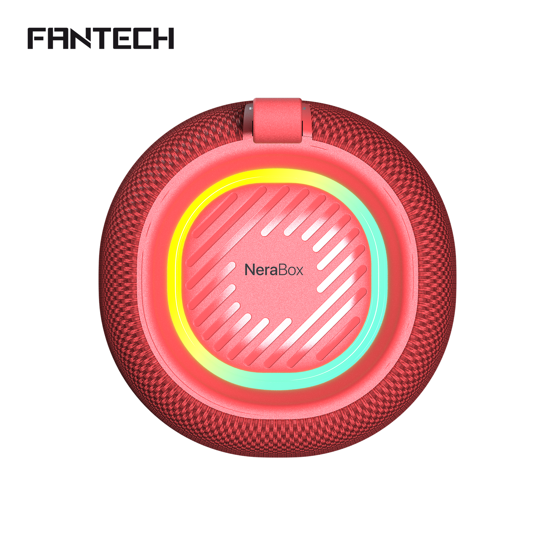 FANTECH BS159 True Wireless RMS Speaker TWS Deep Bass 10W 57mm Driver 4-Way Connectivity BT TF Card USB RGB Portable Speaker - Red - - Fun Touch Shop