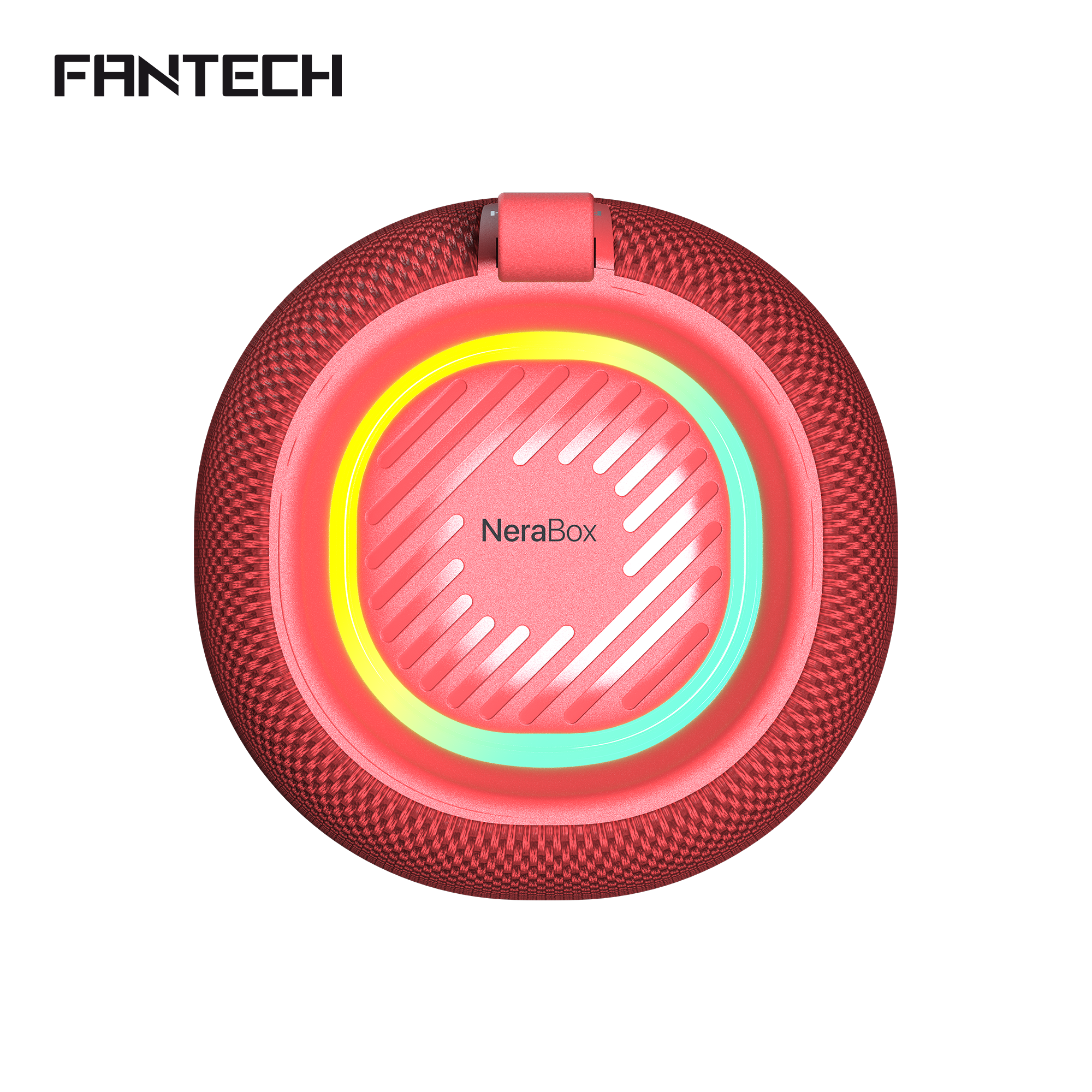 FANTECH BS159 True Wireless RMS Speaker TWS Deep Bass 10W 57mm Driver 4-Way Connectivity BT TF Card USB RGB Portable Speaker - Red - - Fun Touch Shop