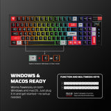 FANTECH MK918 ATOM PRO97 WIRELESS MECHANICAL GAMING KEYBOARD BLACK