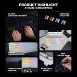 Fantech Hero MK875V2 Gaming Keyboard RGB (PS5 - PS4 - PC)