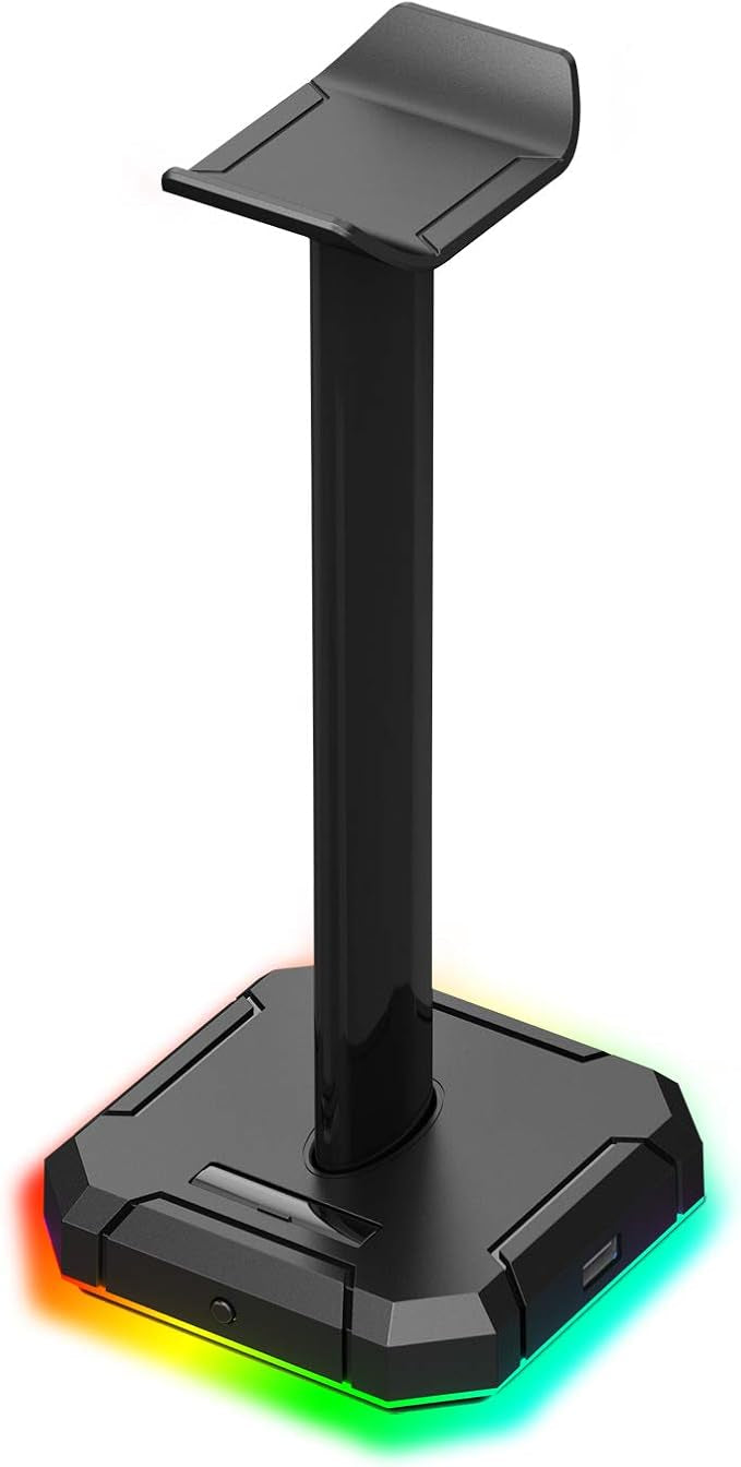 Redragon HA300 Scepter Pro Headset Stand, RGB Backlit Gaming Headphone Stand - - Fun Touch Shop