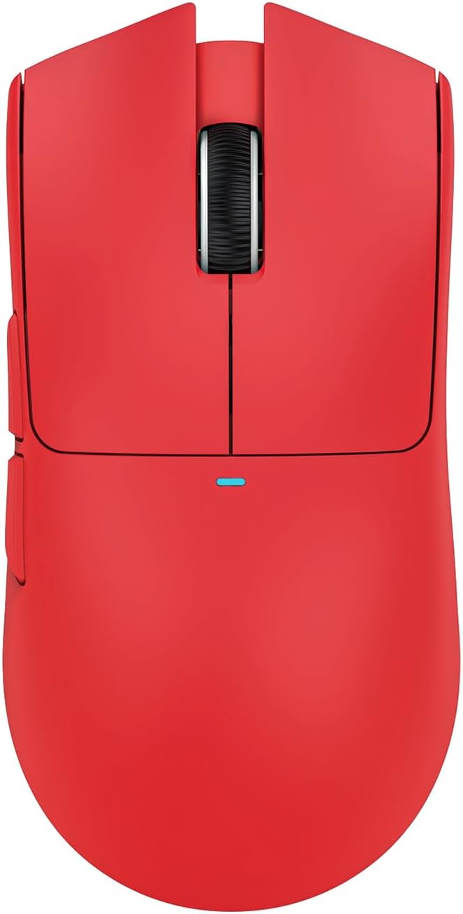 ATTACK SHARK X11 Lightweight Wireless Gaming Mouse with RGB Charging Dock,Tri-Mode-2.4G/USB-C Wired/BT,22K DPI,PAW3311 Optical Sensor,HUYU Switch, 5 programmable Buttons for PC/Mac(Red) - - Fun Touch Shop