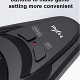 PXN A7 Racing wheel Gear Shifter, 6 +1 Shifter Metal disk with Handbrake Button and Shift Button for High & Low Gear Universal Includes DIN-USB, DIN-RJ11, DIN-DIN cables Shifter for PS4 /PS5/PC/XBOX