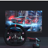 PXN A7 Racing wheel Gear Shifter, 6 +1 Shifter Metal disk with Handbrake Button and Shift Button for High & Low Gear Universal Includes DIN-USB, DIN-RJ11, DIN-DIN cables Shifter for PS4 /PS5/PC/XBOX