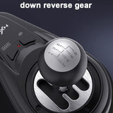 PXN A7 Racing wheel Gear Shifter, 6 +1 Shifter Metal disk with Handbrake Button and Shift Button for High & Low Gear Universal Includes DIN-USB, DIN-RJ11, DIN-DIN cables Shifter for PS4 /PS5/PC/XBOX