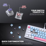 Fantech MK611 Atom X63 Ame Edition - White