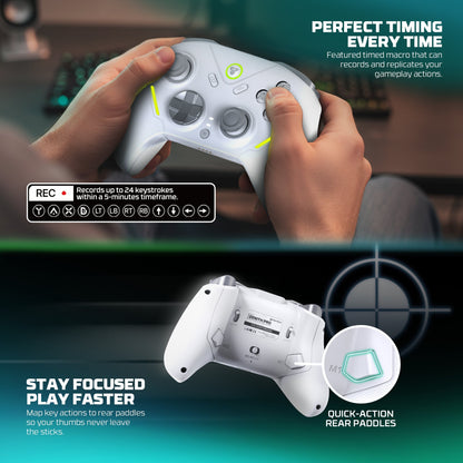 Fantech zenith pro wireless gamepad rgb multi-platform hall-effect game controller with charging dock - console