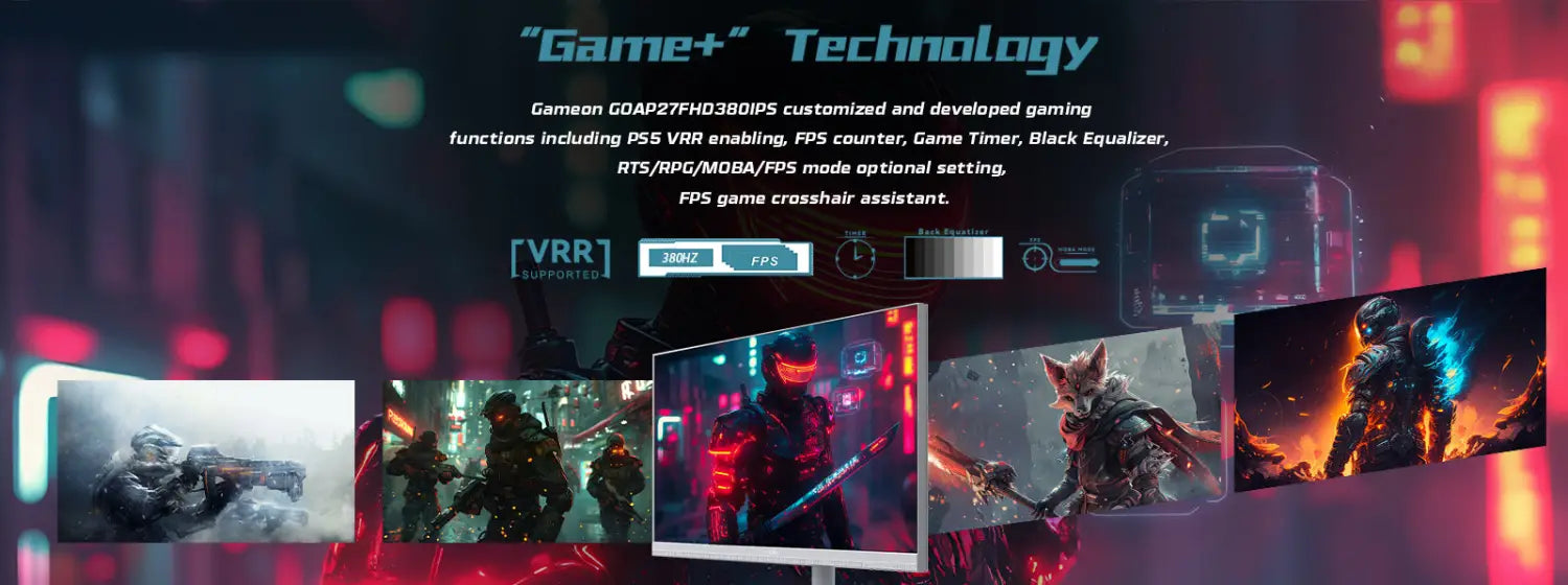 Gameon goap27fhd380ips artic pro series 27’’ fhd 380hz mprt 0.5ms hdmi 2.1 fast