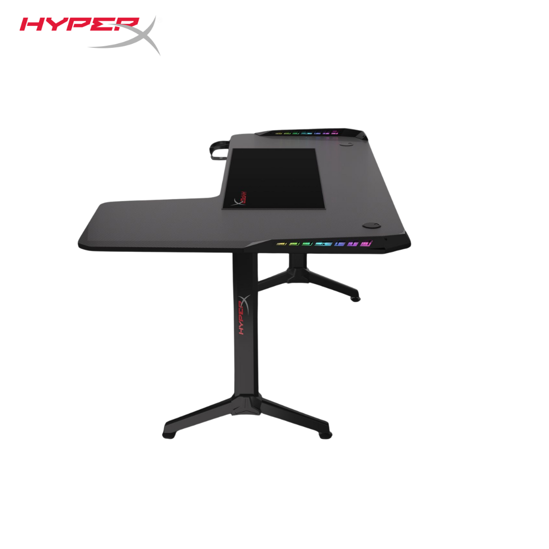 Hyperx Gaming Desk (L) 160*60 cm           ( L : 100cm ) RGB LIGHTING - - Fun Touch Shop