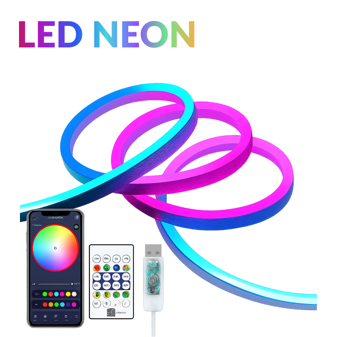 Rgb smart ic 5v usb neon led strip lights