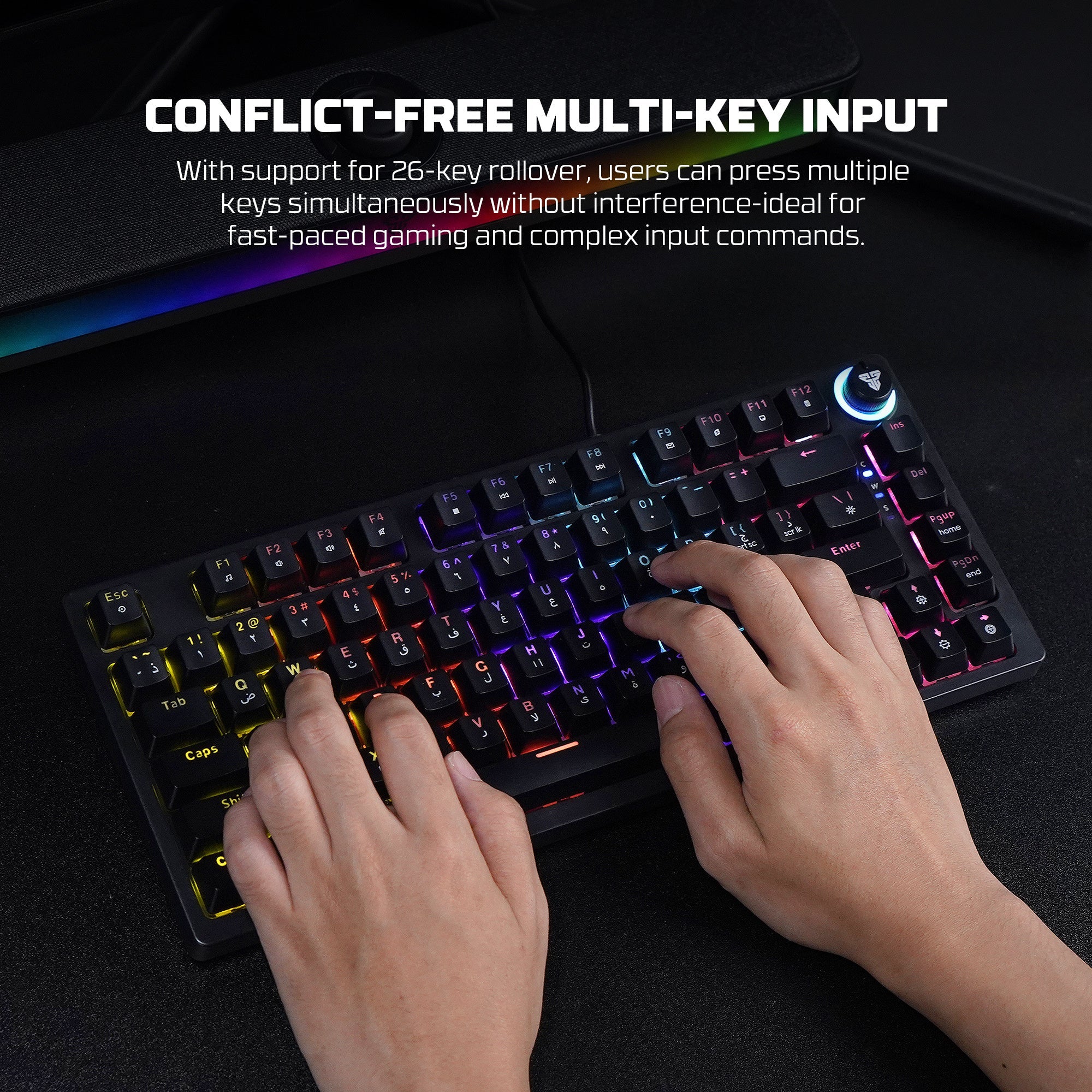 Fantech Hero MK875V2 Gaming Keyboard RGB (PS5 - PS4 - PC) - - Fun Touch Shop