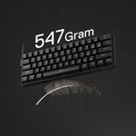 Redragon K617 HE Rapid Trigger Gaming Keyboard, 60% 61 Keys Wired Mechanical Keyboard w/Hyper-Fast Actuation, Dedicated Hall Effect Magnetic Switch, Actuation Point Adjustable, Essential Black - - Fun Touch Shop