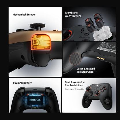 Gamesir nova lite 2 wireless pc controller with hall effect joysticks & triggers 2.4g & wired 1000hz polling rate