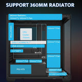 DarkFlash (DS900) ATX Mid-Tower PC Case 6fan ARGB