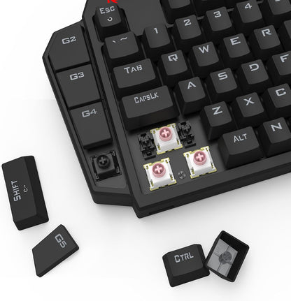 Redragon k585 he wired rapid trigger magnetic one-handed rgb gaming keypad | silky pom switches for valorant fps
