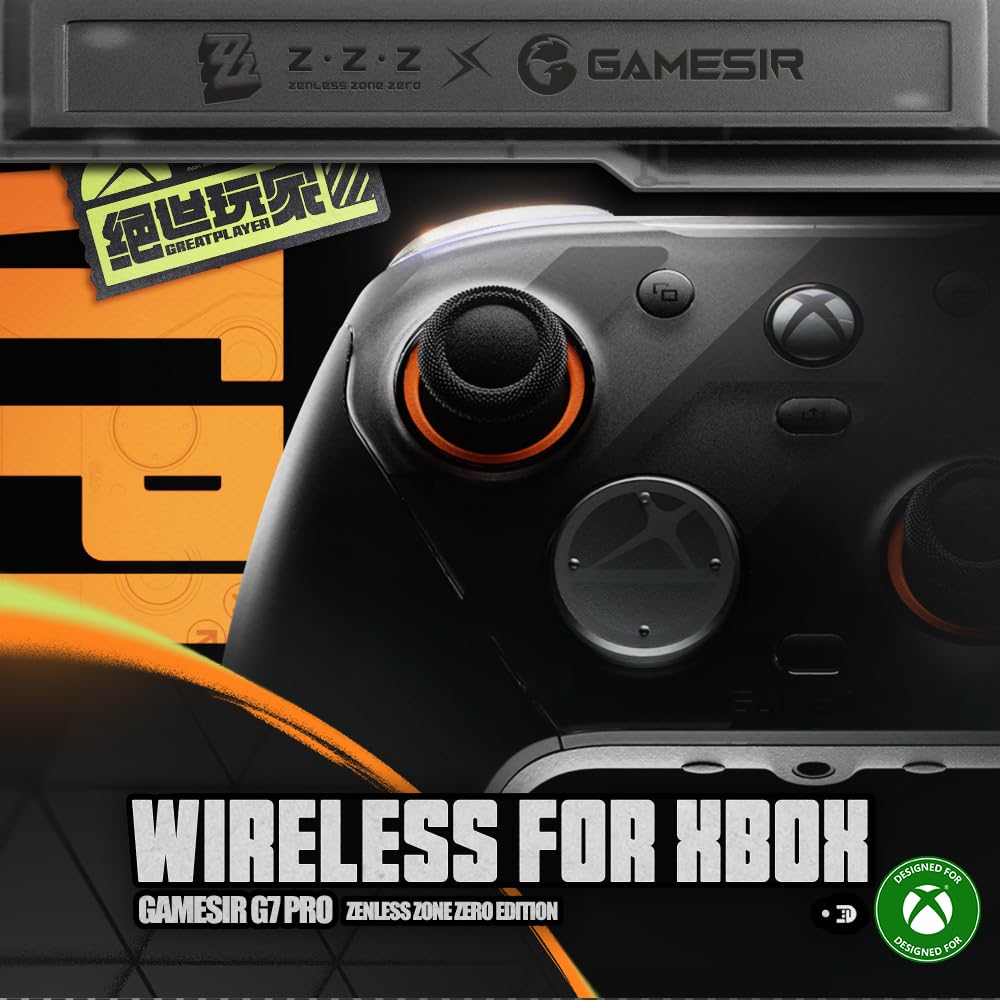 GameSir G7 Pro Wireless Gaming Controller - Officially Licensed for Xbox Series X|S, Xbox One, Windows PC & Android, TMR Joysticks, 1000Hz Polling Rate