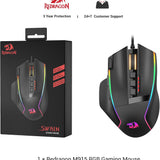 Redragon M915 Gaming Mouse, Wired Gaming Mouse 26,000 DPI Opitacl Sensor