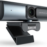 Redragon GW911 4K Webcam for PC, Ultra HD with Dual Noise-Cancelling Mic, PDAF Auto Focus, Auto Light Correction, Plug & Play, Privacy Cover – Works w/Zoom/Teams/Skype/Google Meet