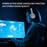 Redragon H610 Wireless Gaming Headset for PC, Mac, NS, Phone - BT 5.3 with ANC Noise Cancellation, 40H Battery, Lightweight, Over-Ear Headphones with Built-in Mic, Black