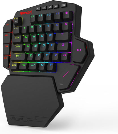 Redragon k585 he wired rapid trigger magnetic one-handed rgb gaming keypad | silky pom switches for valorant fps