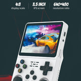 R36S Handheld Game Console, 3.5 inch IPS Screen Retro Gaming Console 64G Card with 15000+Classic Games