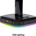Redragon H858 3-Mode Wireless Gaming Headset, 7.1 Surround Sound + Redragon HA300 Scepter Pro Headset Stand Rgb. - - Fun Touch Shop