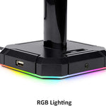 Redragon HA300 Scepter Pro Headset Stand, RGB Backlit Gaming Headphone Stand - - Fun Touch Shop