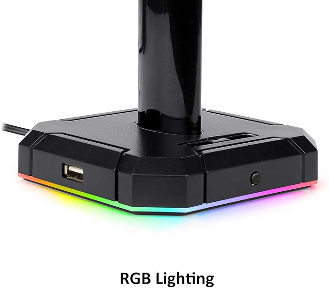 Redragon HA300 Scepter Pro Headset Stand, RGB Backlit Gaming Headphone Stand - - Fun Touch Shop