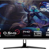 GAMEON GOPS27180IPS Pro Series 27" FHD, 180Hz, MPRT 0.5ms, HDMI 2.1, Fast IPS Gaming Monitor (Supports PS5) - Black