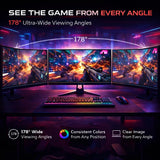 GAMEON GOES27QHD120IPS 27″ Fast IPS QHD Gaming Monitor – 2560×1440, 120Hz Refresh Rate, 0.5ms MPRT, HDR10, Adaptive-Sync, 99% sRGB, HDMI 2.1 (Supports PS5) & DisplayPort, Built-in Speakers, Flicker-Free, VESA Mount