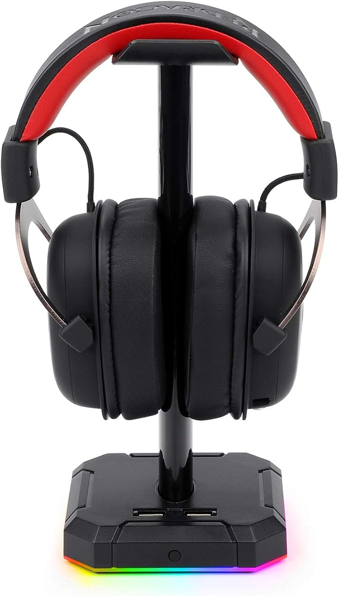 Redragon HA300 Scepter Pro Headset Stand, RGB Backlit Gaming Headphone Stand - - Fun Touch Shop