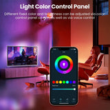 AVATTO The TV LED Backlight HDMI 2.0 Sync Box with 5m RGBIC LED Strip Light for 75-85 inch TV. Supports Voice Control with Alexa, Google Assistant and Smart Life App Remote Control