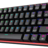 Redragon K616 Fizz Pro 60% Wirless /Wired RGB Gaming Keyboard, 61 Keys Compact Mechanical Keyboard Black, Linear Red Switch, Pro Driver/Software Supported - - Fun Touch Shop