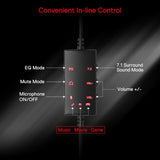 Redragon H376 Aurora Wired Gaming Headset, 7.1 Surround