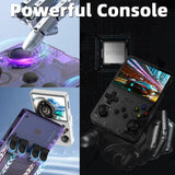 R36S Handheld Game Console, 3.5 inch IPS Screen Retro Gaming Console 64G Card with 15000+Classic Games