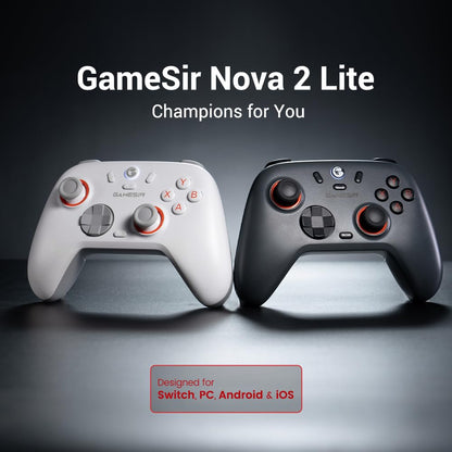 Gamesir nova lite 2 wireless pc controller with hall effect joysticks & triggers 2.4g & wired 1000hz polling rate